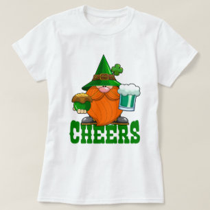 Camiseta Rua de felicidades, o duende do dia de Patrick