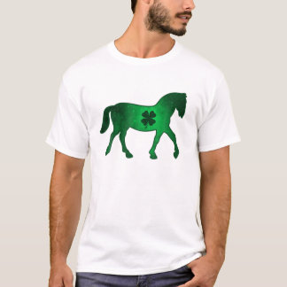 Camiseta Rua de Folha de Folha de Folha de Cavalo de Shamro