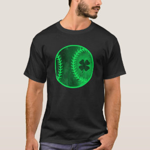 Camiseta Rua de Folha Folha de Folha de Baseball com Shamro