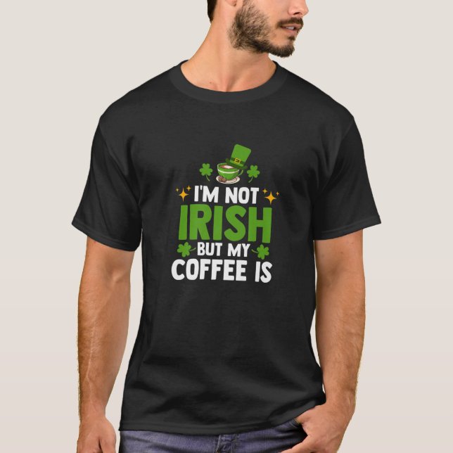 Camiseta Rua de Folha Sortuda Irlanda do Café Irlandesa. Di (Frente)