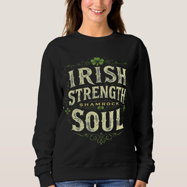 Camiseta Rua de Fortaleza Irlandesa Shamrock Soul Dia de Pa (Frente)