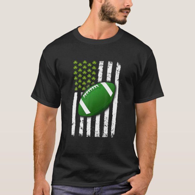 Camiseta Rua de futebol do Shamrock, dia de Patrick Gr (Frente)