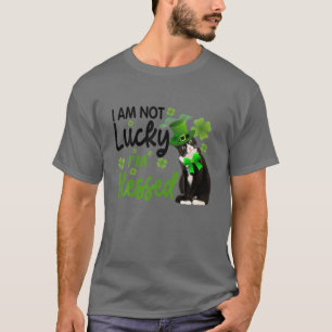 Camiseta Rua de Gato Tuxedo. Pet do Dia de Paddy do Shamroc