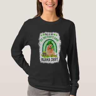 Camiseta Rua De Goldendoodle Patrick Day Lucky Pajamas Me M