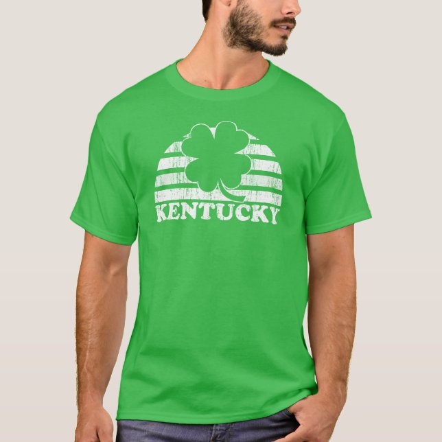 Camiseta Rua de Kentucky. O dia de Patrick e o irlandês (Frente)