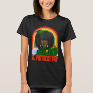 Camiseta Rua de Leprechaun, afro-americana.