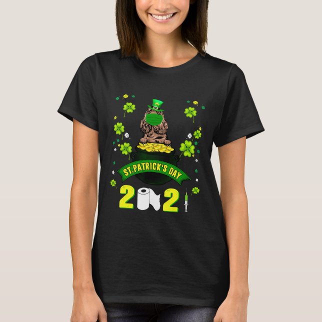 Camiseta Rua De Máscara De Cachorro Paniel Leprechaun Dog P (Frente)