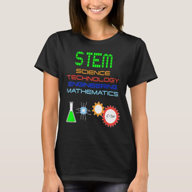 Camiseta Rua de Matemática de Engenharia de Ciências Stem (Frente)
