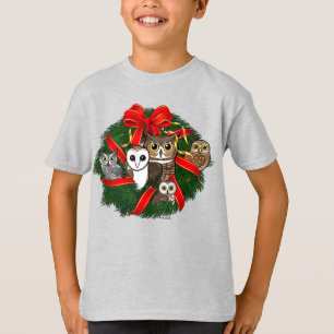 Camiseta Rua de Natal das Corujas Birdorable