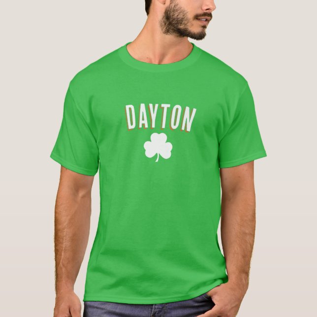 Camiseta Rua de Ohio no Dia de Patrick, Shamrock irlandês n (Frente)