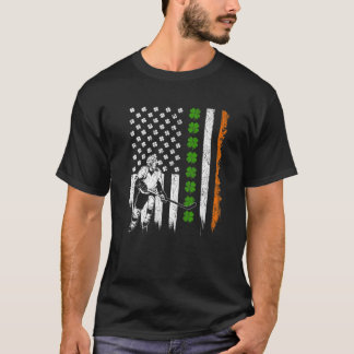 Camiseta Rua de Panelas de Bandeira Americana de Hockey Ret