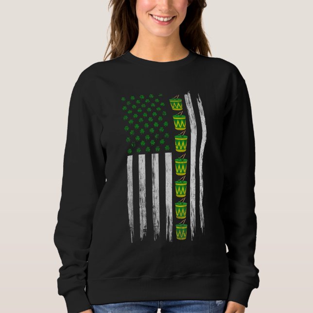 Camiseta Rua de Patrick da Irish Flag American (Frente)