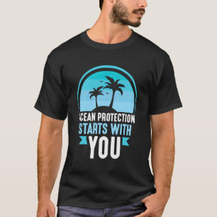 Camiseta Rua De Proteção Do Oceano Com Você Economiza Prote