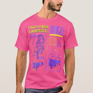 Camiseta Rua De Roupa Estética De Rua Retrowave Ulun Japonê
