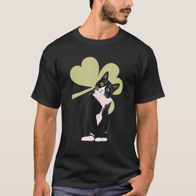 Camiseta Rua de Santo de Gato Tuxedo. (Frente)