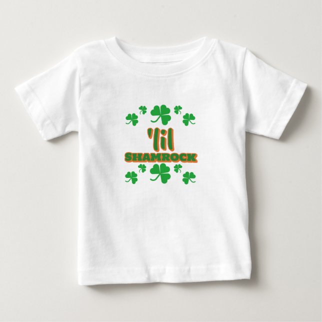 Camiseta rua de Shamrock, dia de Patrick (Frente)