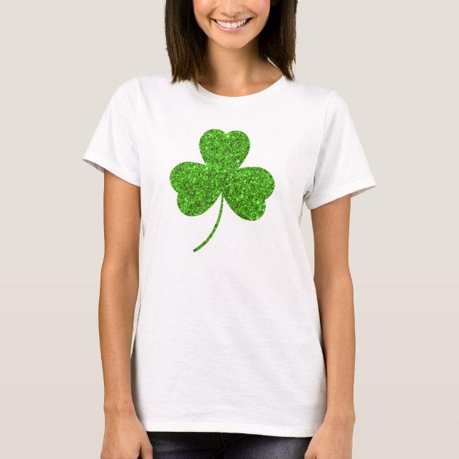 Camiseta Rua de Shamrock. Dia de Patrick (Frente)