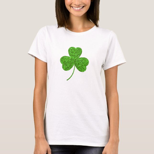 Camiseta Rua de Shamrock. Dia de Patrick (Frente)