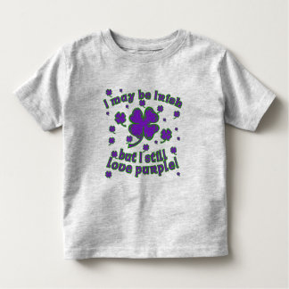 Camiseta Rua de Shamrock roxo. Design de Dia de Patrick