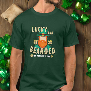 Camiseta Rua de sorte e barbudo, o duende do dia de Patrick