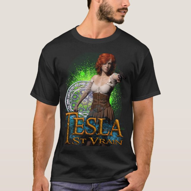 Camiseta Rua de Tesla. (Frente)