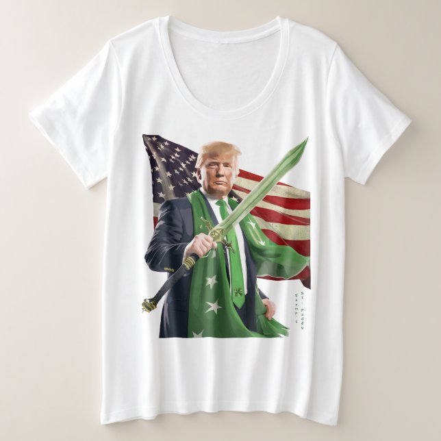 Camiseta Rua de Trump. (Frente do Design)
