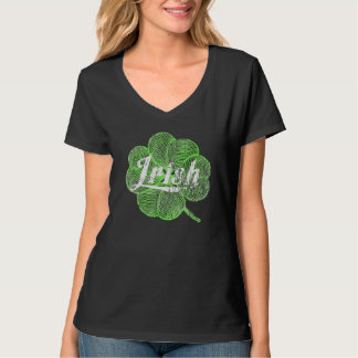 Camiseta Rua de Véu Verde Irlandês. Dia de Patrick Irlanda