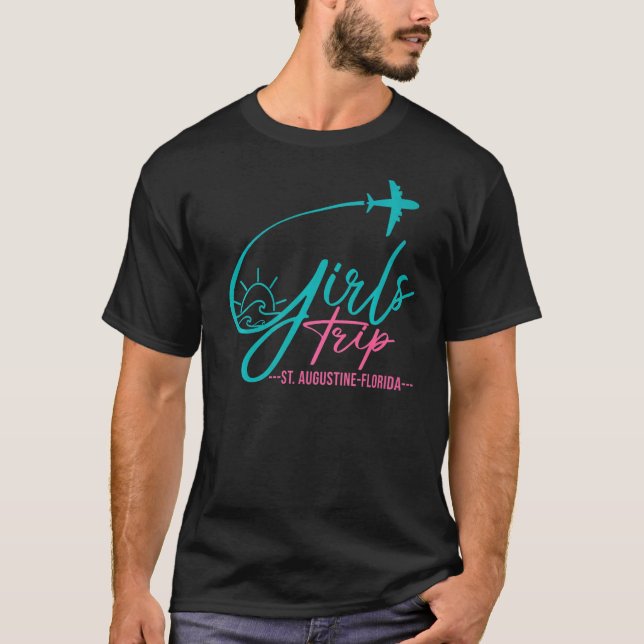 Camiseta Rua de Voo Augustine Florida Matching Girls (Frente)