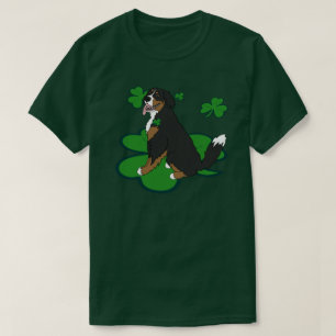 Camiseta Rua. Dia de Patrick Cão de Montanha Bernês 