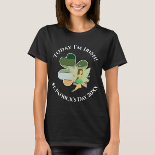 Camiseta Rua, dia de Patrick, com vergonha, a fada irlandes