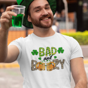 Camiseta Rua, dia de Patrick, mau e barulhento urso