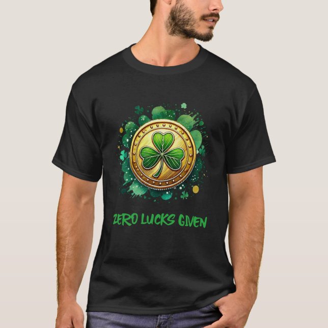 Camiseta Rua. Dia de Patrick: Nenhuma Sorte Dada (Frente)