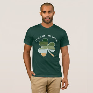 Camiseta Rua, dia de Patrick, o Shamrock irlandês afligido