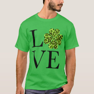 Camiseta Rua, dia de Patrick   Shamrock verde   