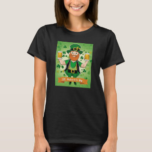 Camiseta Rua. Dia dos Patricos Cervejas de dupla pelagem