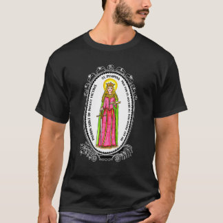 Camiseta Rua Dinfhna PPureza Lily Patron Santo Saúde Mental