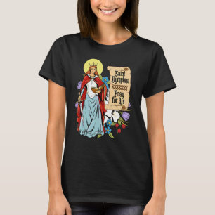 Camiseta Rua Dinfhna PPureza Lily Patron Santo Saúde Mental
