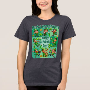 Camiseta Rua. Diversão de Patrick Adorável "Leprechauns do 