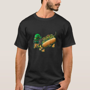 Camiseta Rua do Cachshund Leprechau Patrick Day Santo Paddy