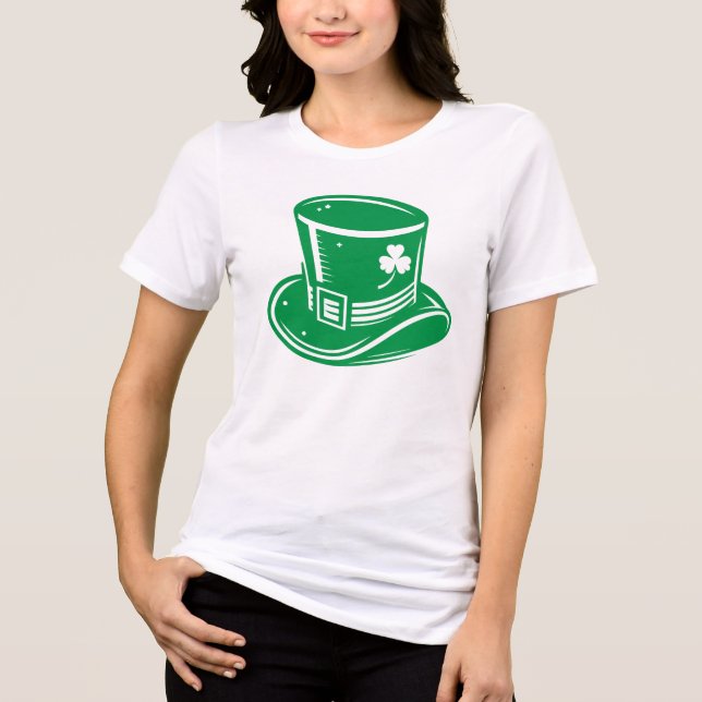 Camiseta Rua do dia de Patrick Leprechaun Hat (Frente)