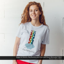 Rua do dia de Patrick Rainbow 4-Leaf Clover Minima