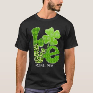 Camiseta Rua do dia de Patrick Solteiro de amor Mãe Xadrez
