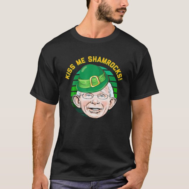 Camiseta Rua do Dr. Fauci Leprechaun, do Dia de Patrick. (Frente)