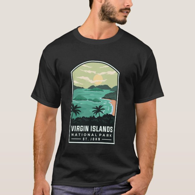 Camiseta Rua do Parque Nacional das Ilhas Virgens. John (Frente)