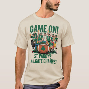 Camiseta Rua do Partido Tailgate Irlandês no JOGO Paddy's G