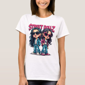 Camiseta Rua Dollz Baddie Girls Grafite Tee