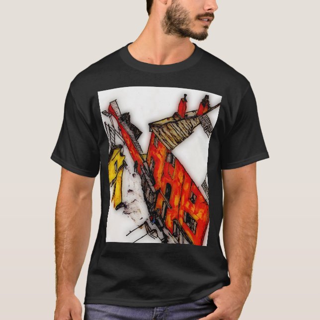 Camiseta Rua Egon Schiele Em Krumau 1917 (Frente)