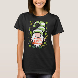 Camiseta Rua Engraçada Patrick S Day Lucky Gnome Família M