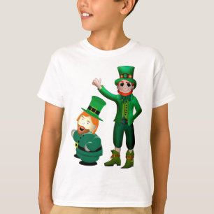 Camiseta Rua Engraçado Leprechaun. Dia de Patrick