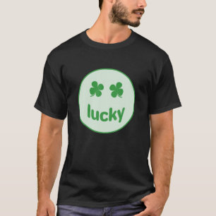 Camiseta Rua Engraçado Patrick Day Lucky Sorria Cara Meme